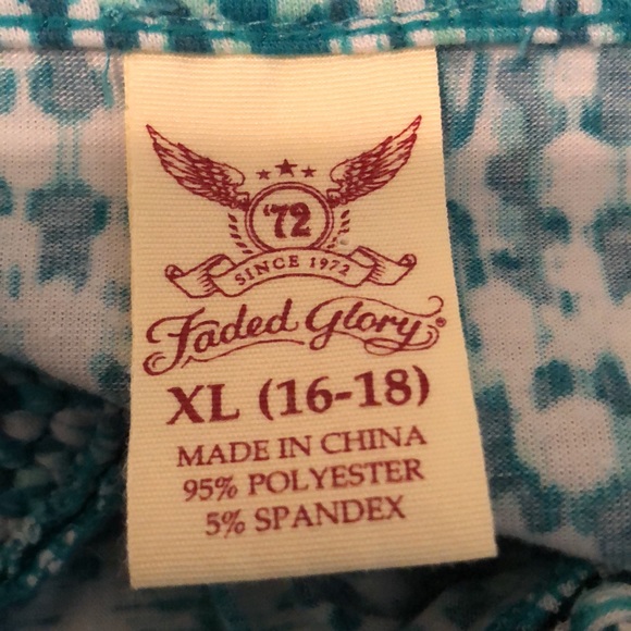 Turquoise and white high low dress - Picture 6 of 6